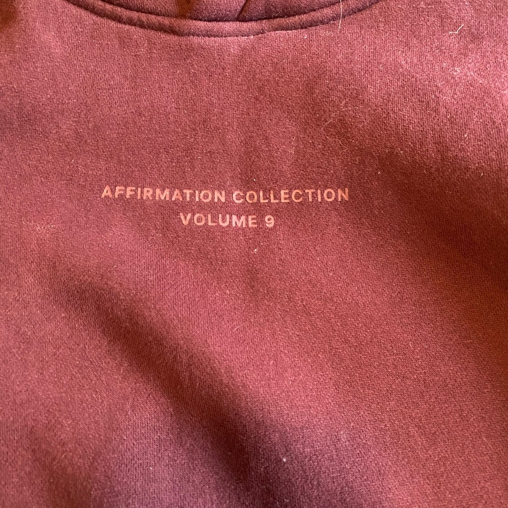 Comfrt Burgundy Hoodie Sweatshirt - Picture 4 of 5